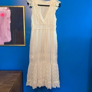 Ulla Johnson white cotton eyelet dress